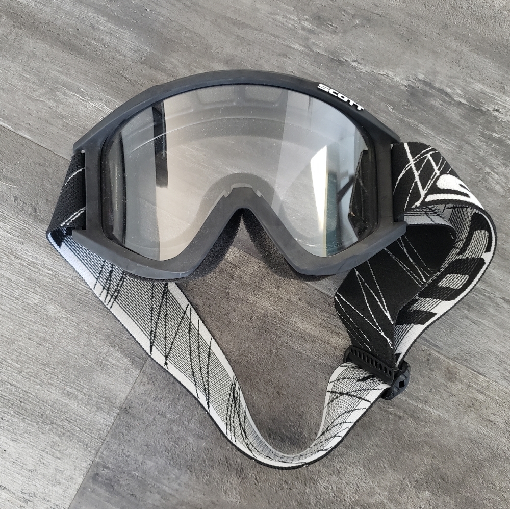 Black Clear Lens Scott Dirt Bike Goggle